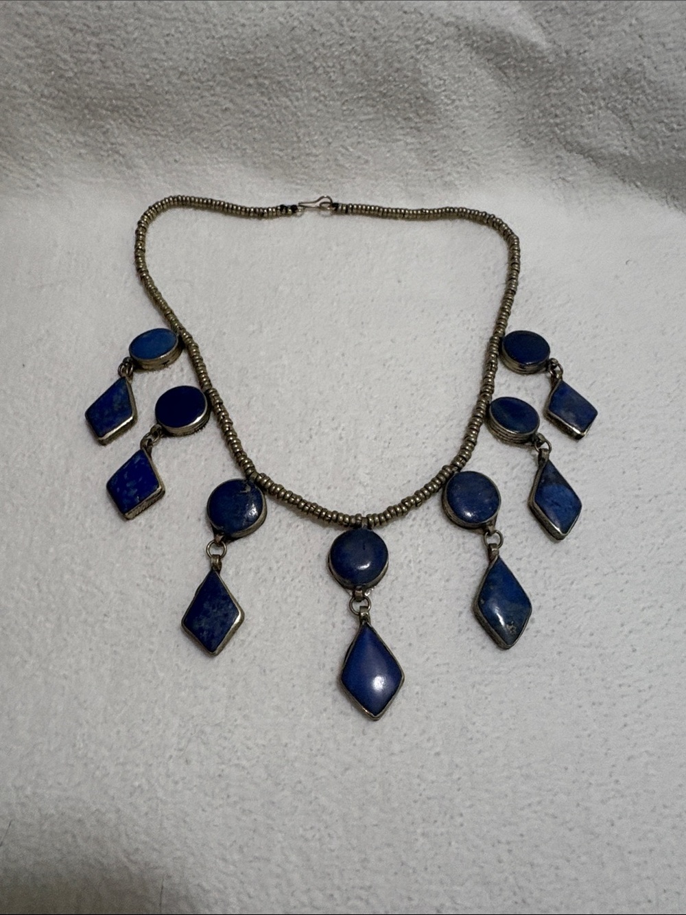 Lapis Blue and silver necklace